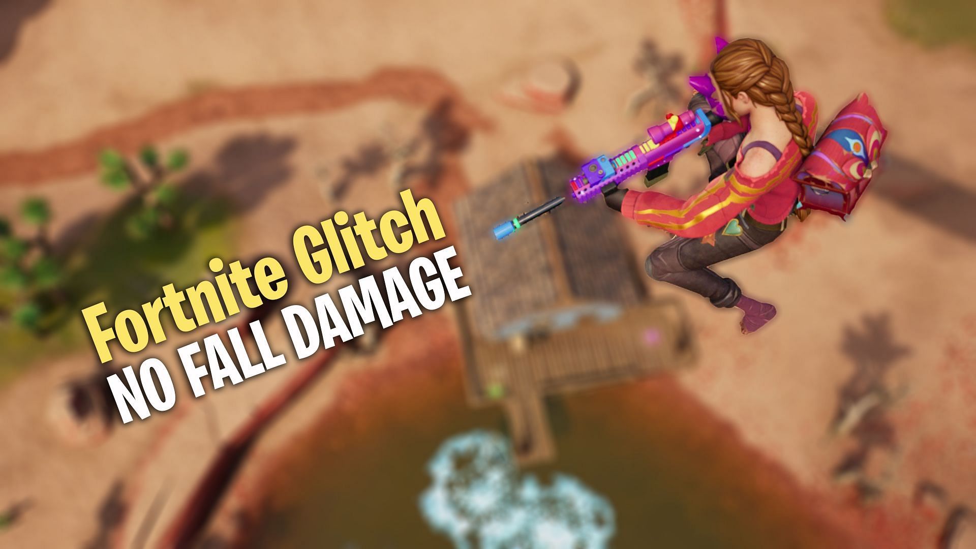New Fortnite glitch makes players immune to fall damage (Image via Sportskeeda)