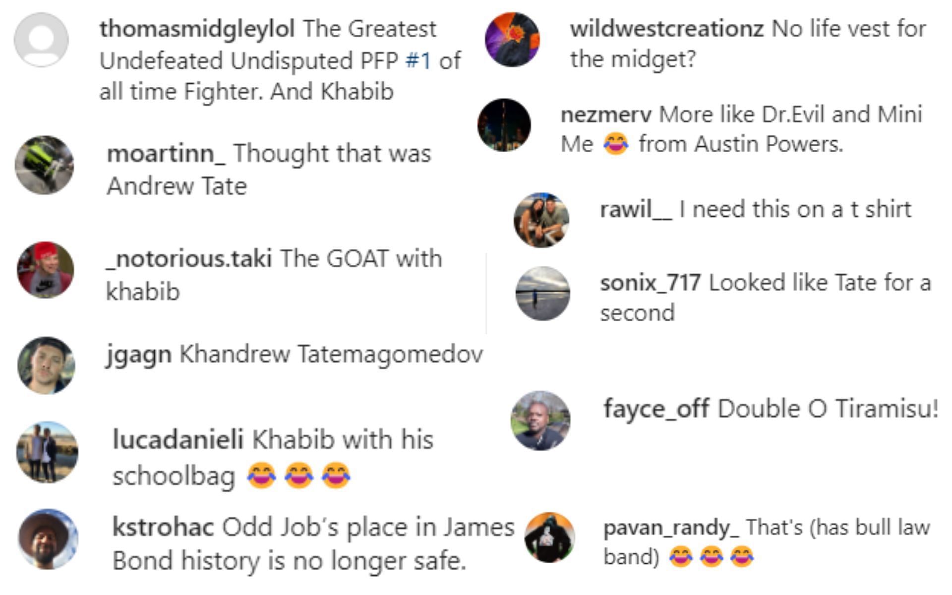 Fans on Instagram react to a photo of Hasbulla and Khabib Nurmagomedov on a jet ski