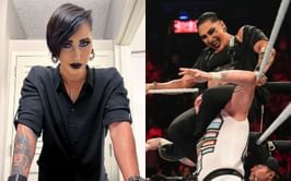 "It should have been me" -- Twitter erupts with NSFW jokes as Rhea Ripley chokes Dominik Mysterio on WWE RAW