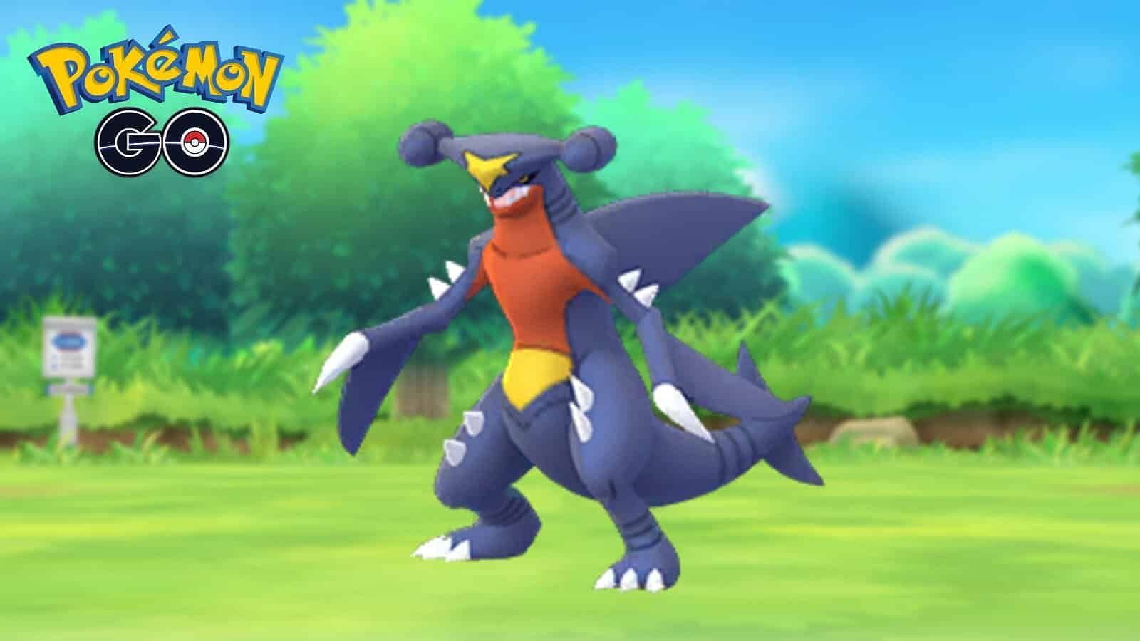 Garchomp is a formidable counter for Mega Ampharos in Pokemon GO (Image via Niantic)