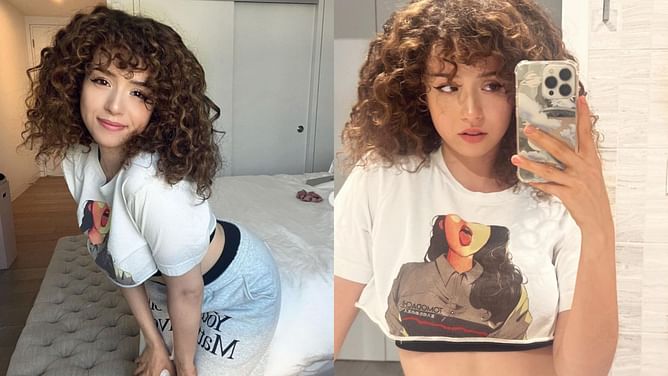 “The cutest human ever”: fans in awe as Pokimane flaunts her naturally curly hair look