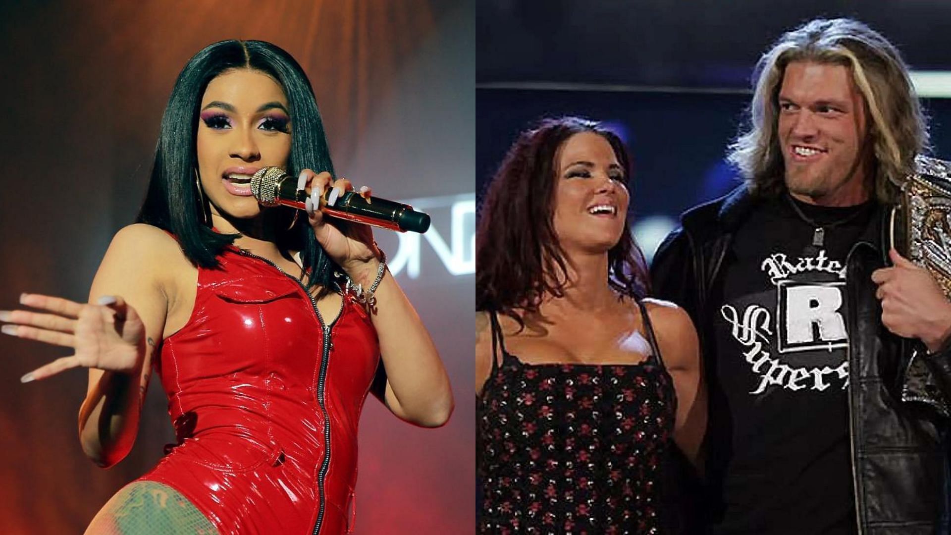 Cardi B took to social media to praise an iconic WWE couple