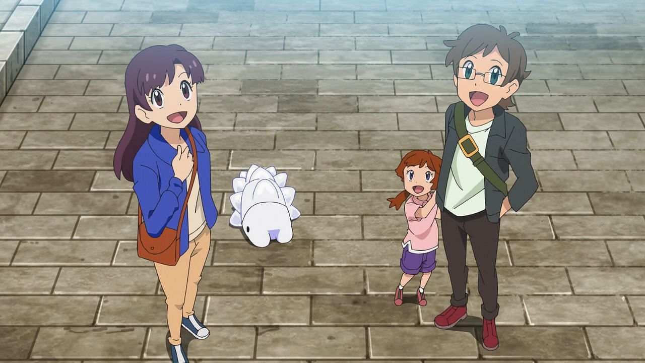 Snom alongside its trainer in the anime (Image via The Pokemon Company)