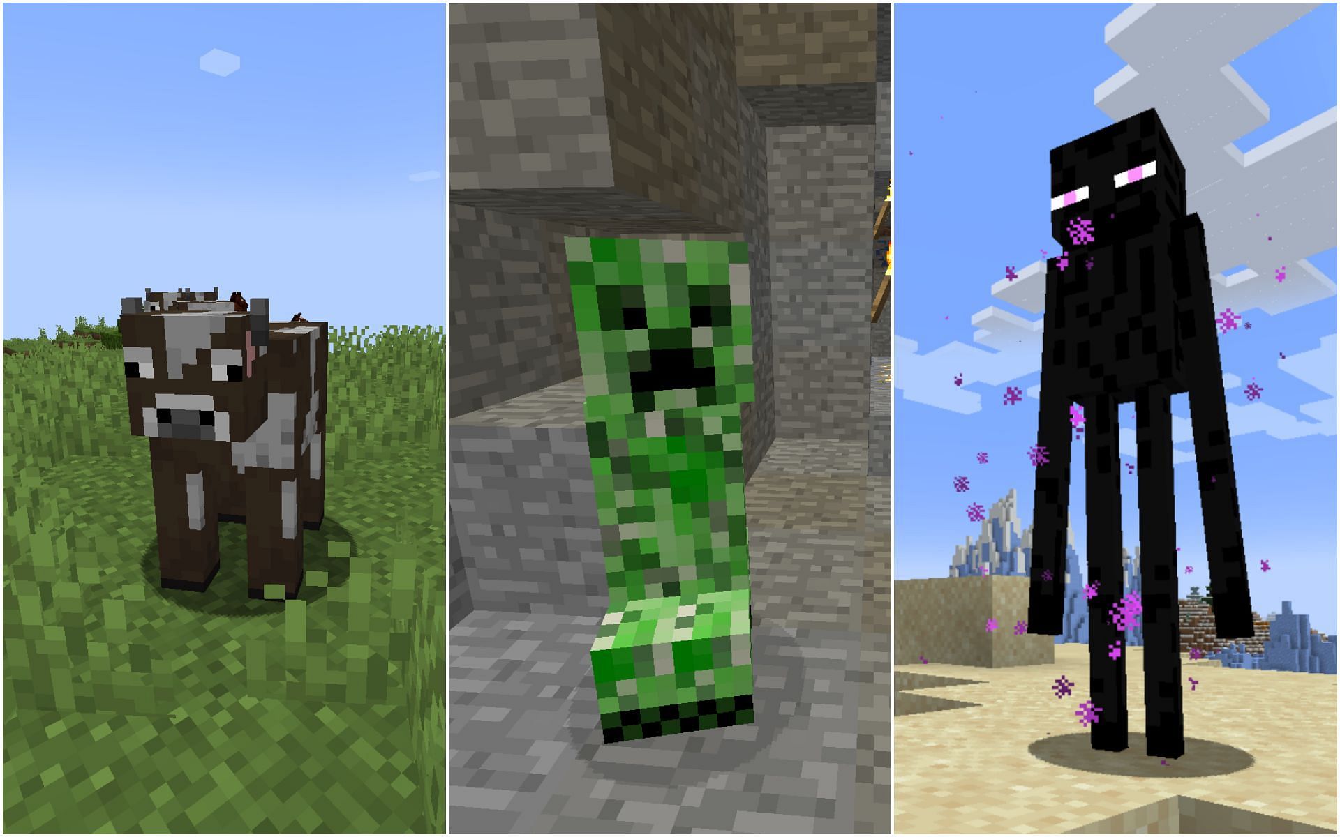 minecraft anime enderman and creeper