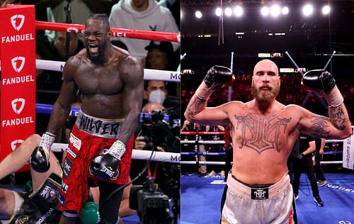 Deontay Wilder (left) and Robert Helenius (right)