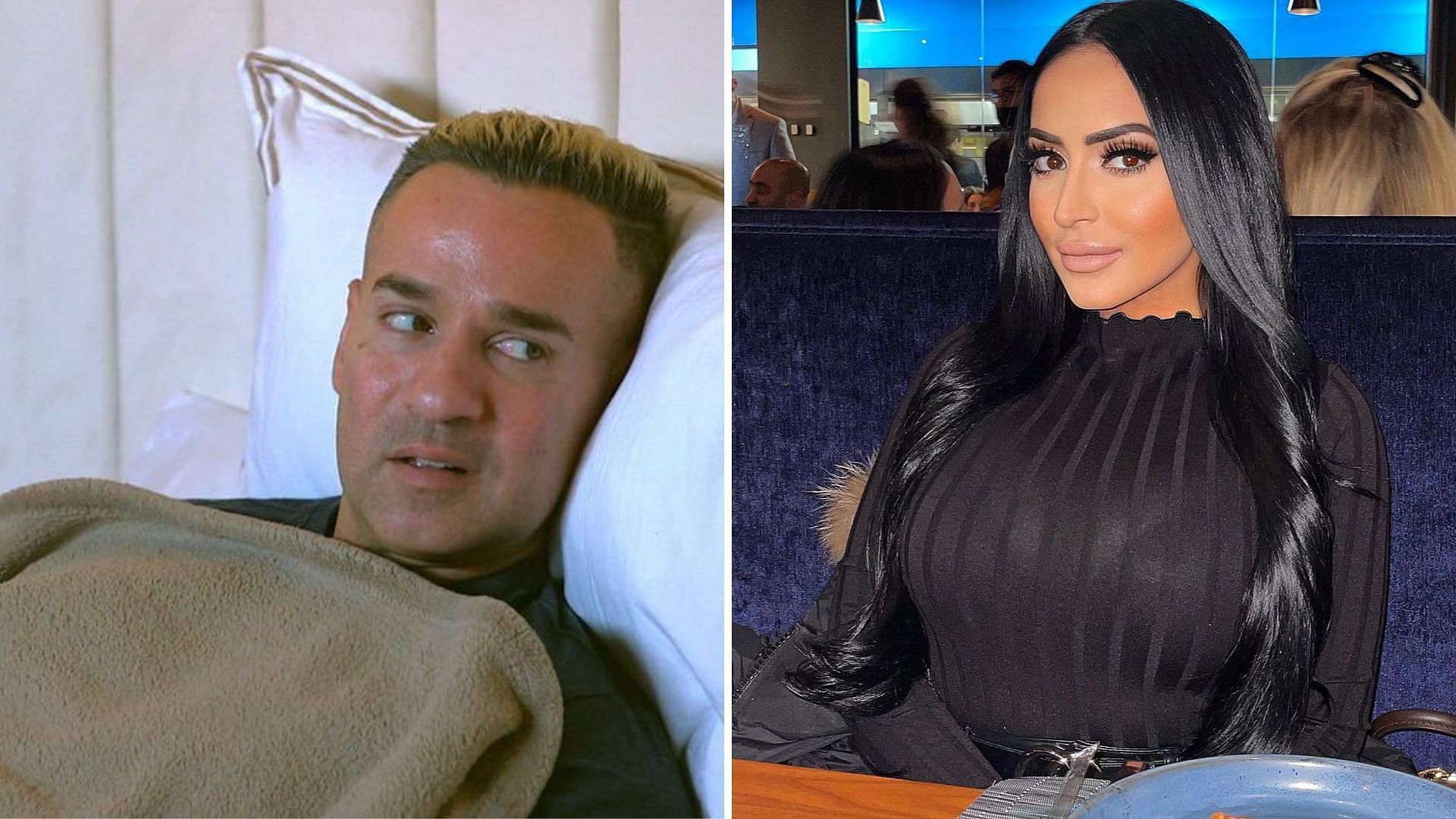 Mike and Angelina talk it out on MTV&#039;s Jersey Shore: Family Vacation (Image via mikethesituation and angelinamtv/Instagram)