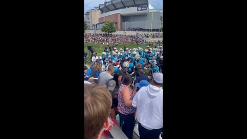 For the second straight day, a fight broke out at the joint practice of the Patriots and Panthers.