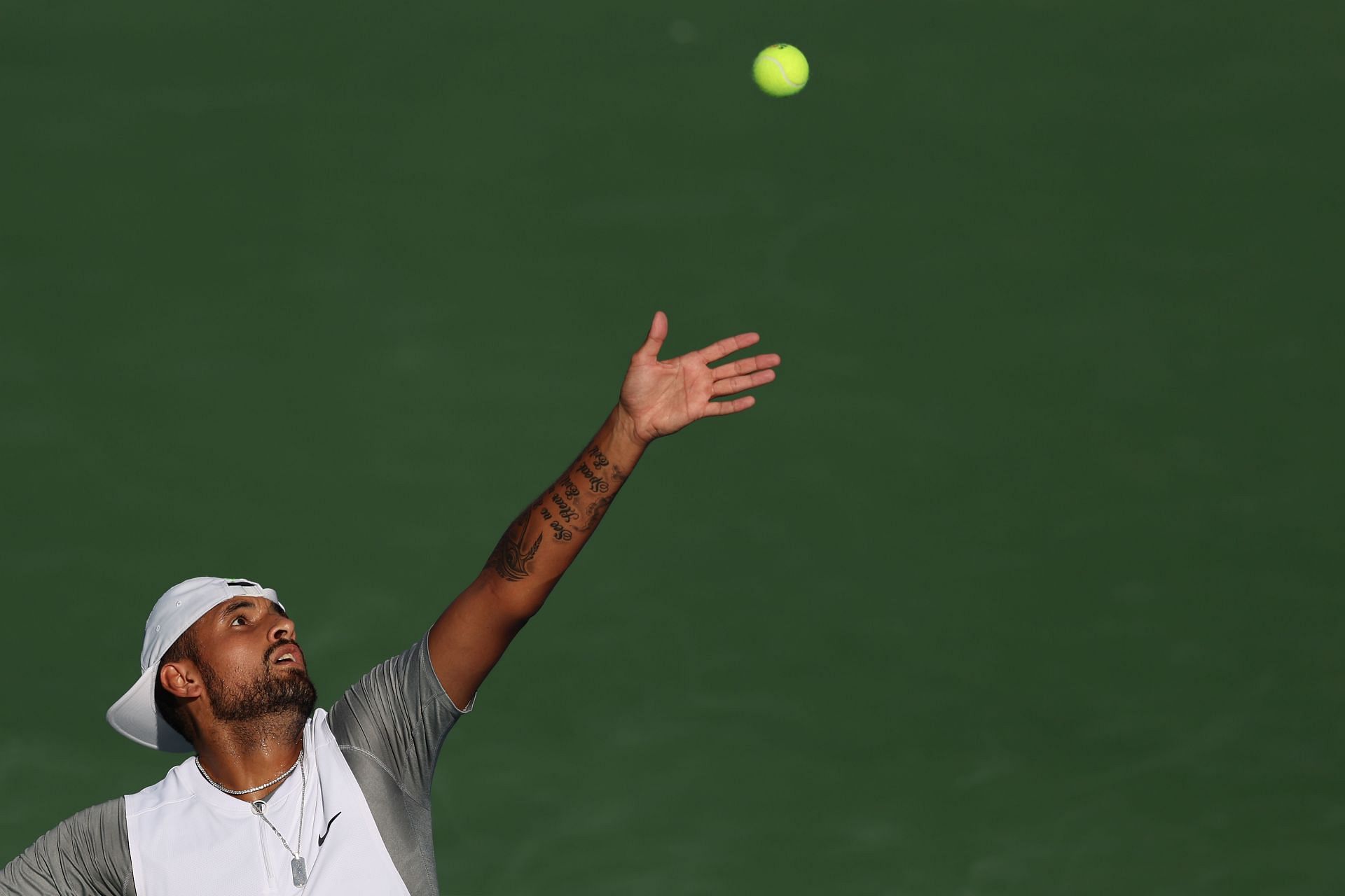 Nick Kyrgios during the 2022 Citi Open
