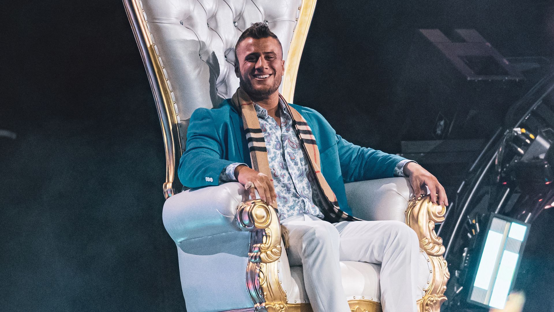 MJF making his entrance at an AEW event in 2022 (credit: Jay Lee Photography)