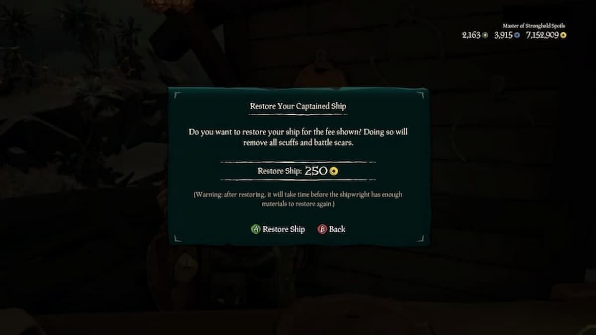 The Shipwright is a quick method of restoration in Sea of Thieves (Image via Rare)