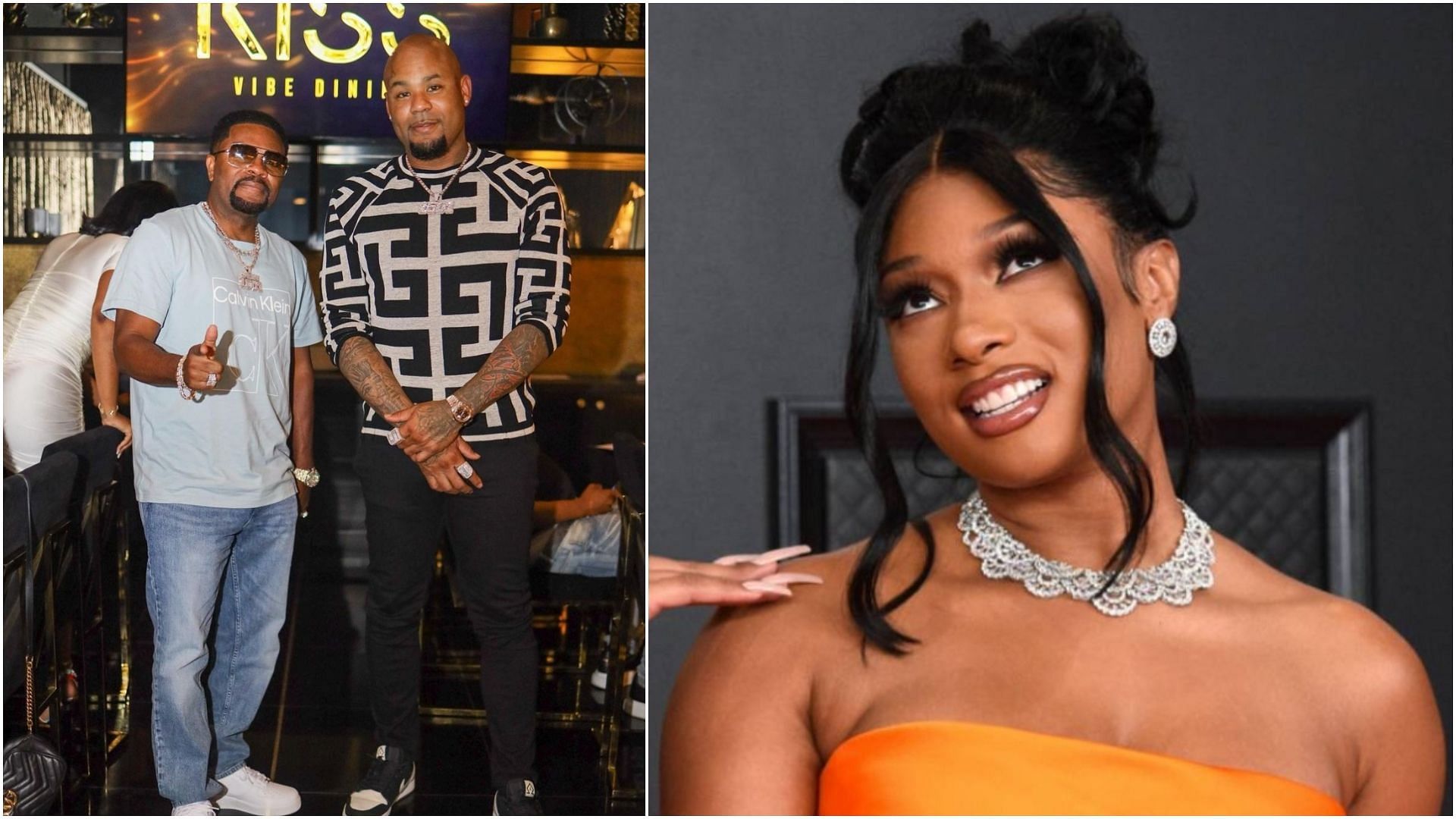 J Prince has defended Carl Crawford in lawsuit filed by Megan Thee Stallion. (Image via Instagram and Getty)