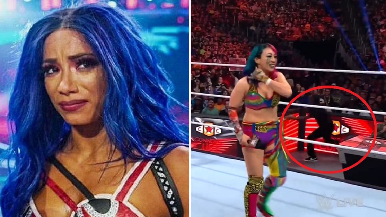 An insulting Sasha Banks sign was confiscated from a fan on RAW