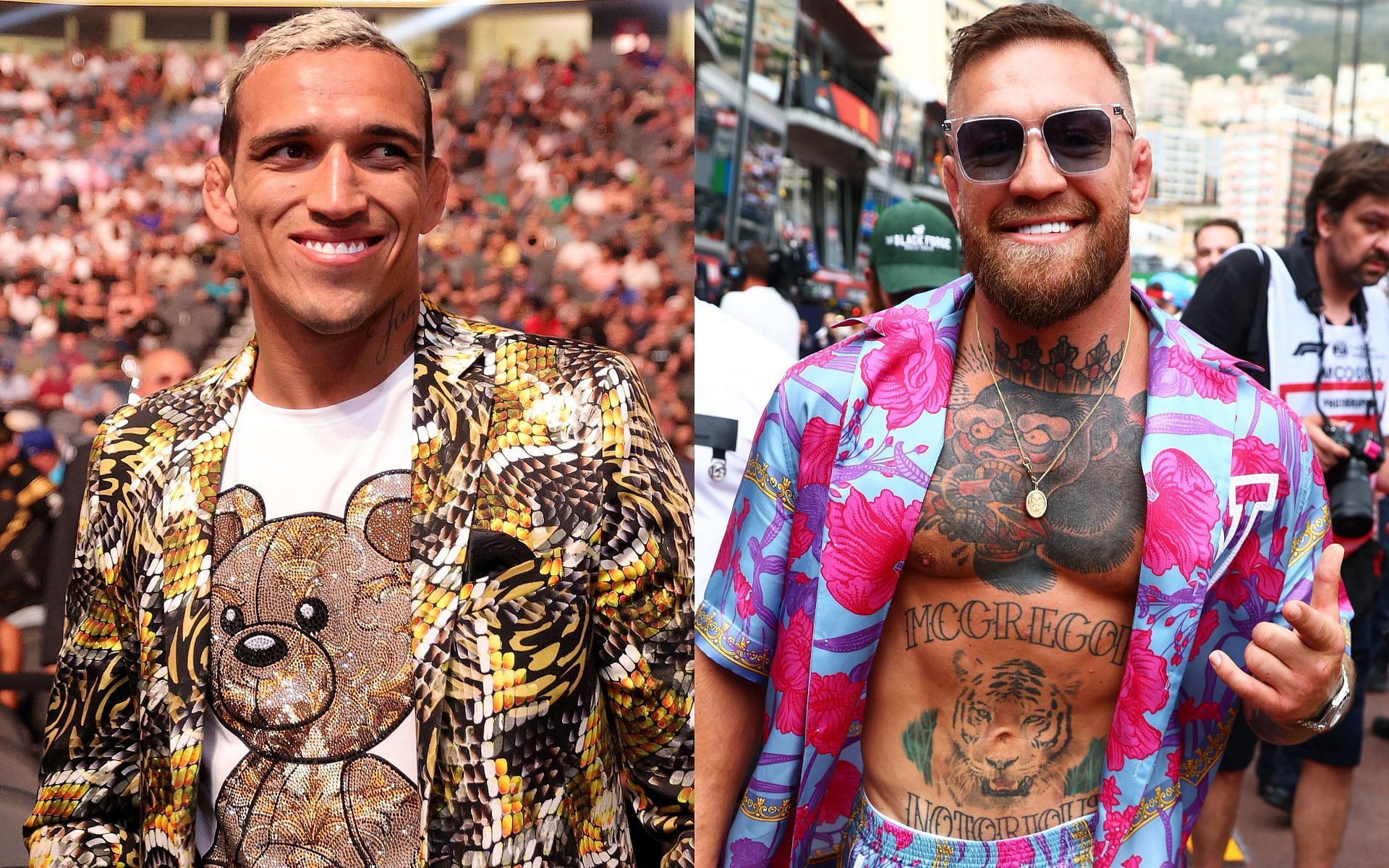 Charles Oliveira (left) and Conor McGregor (right) (Images via Getty)