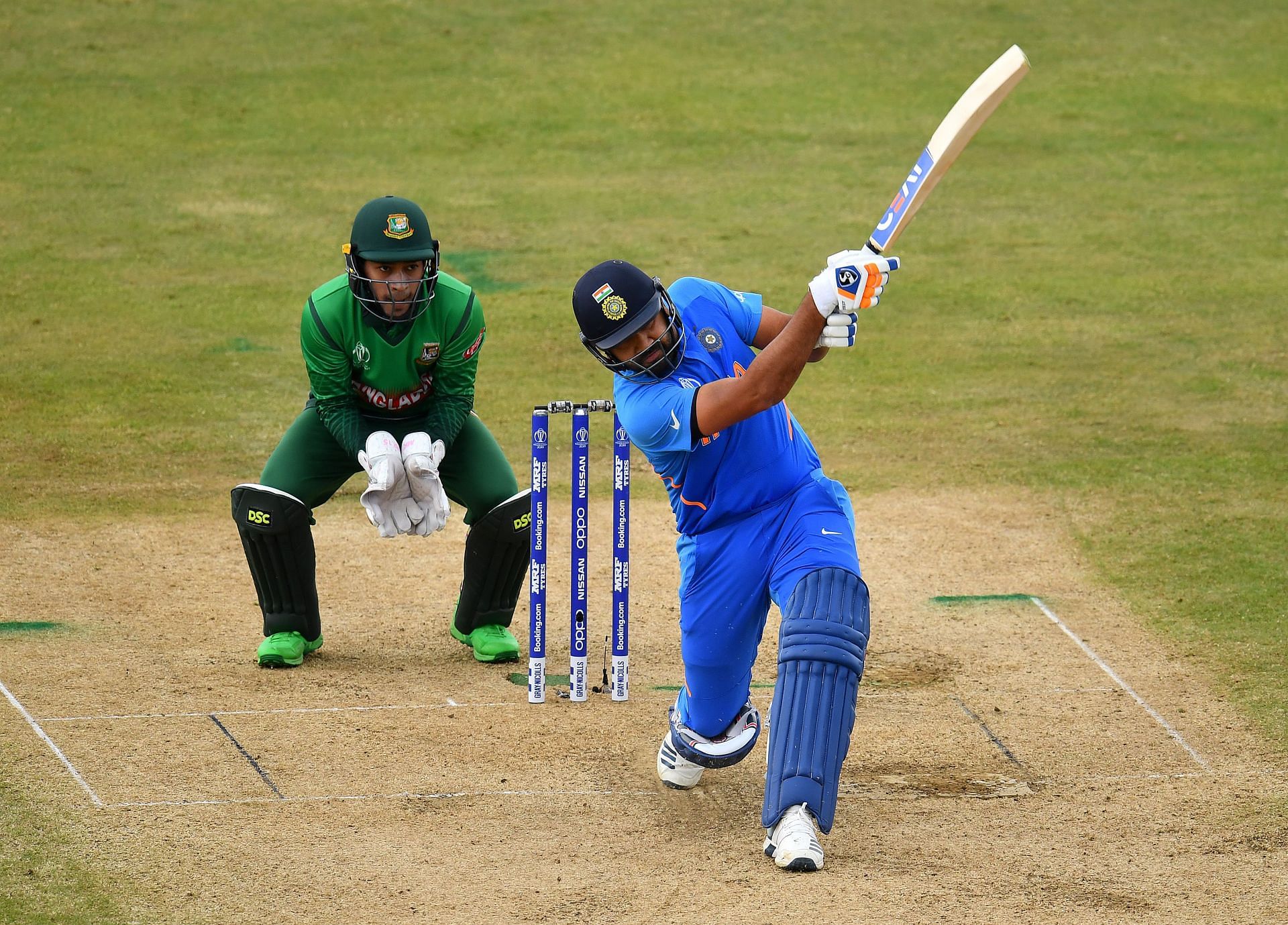 Rohit Sharma batting during the 2019 World Cup against Bangladesh. Pic: Getty Images