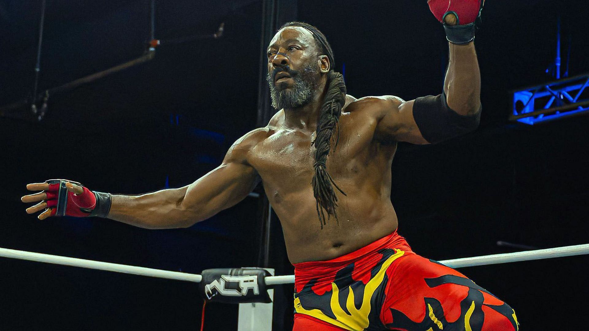Booker T performing at Reality of Wrestling