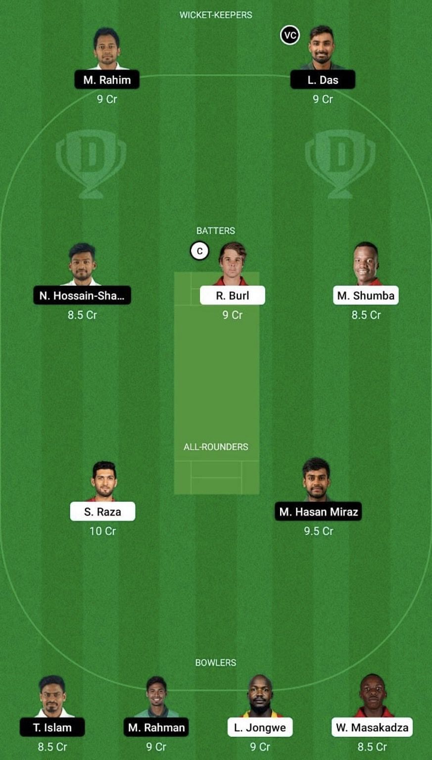 ZIM vs BAN Dream11 Fantasy Tip #2 - 1st ODI.