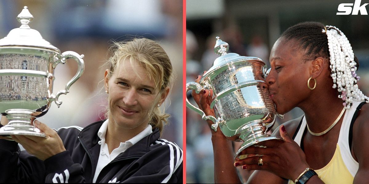 Two of the greatest US Open champions - Steffi Graf and Serena Williams