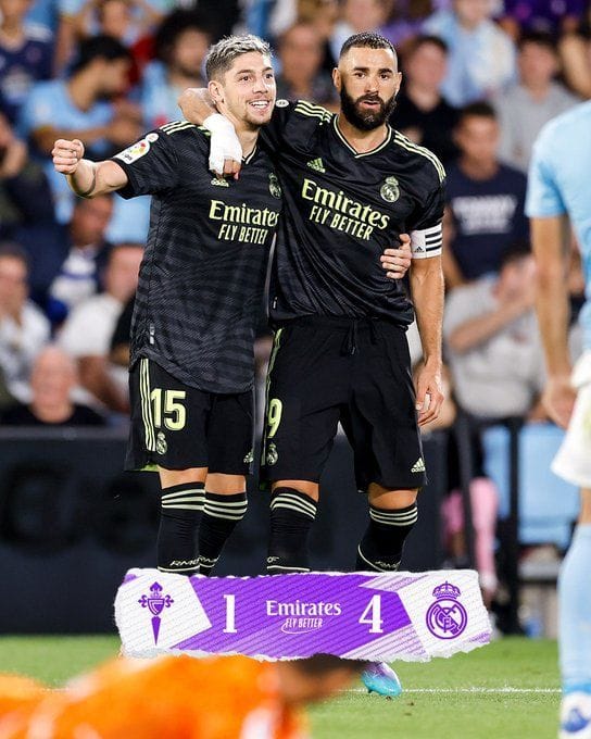 Real Madrid thrashed Celta Vigo 4-1