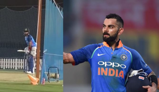 IND vs PAK 2022: [Watch] Virat Kohli trains intensely in the nets ahead of the Pakistan clash