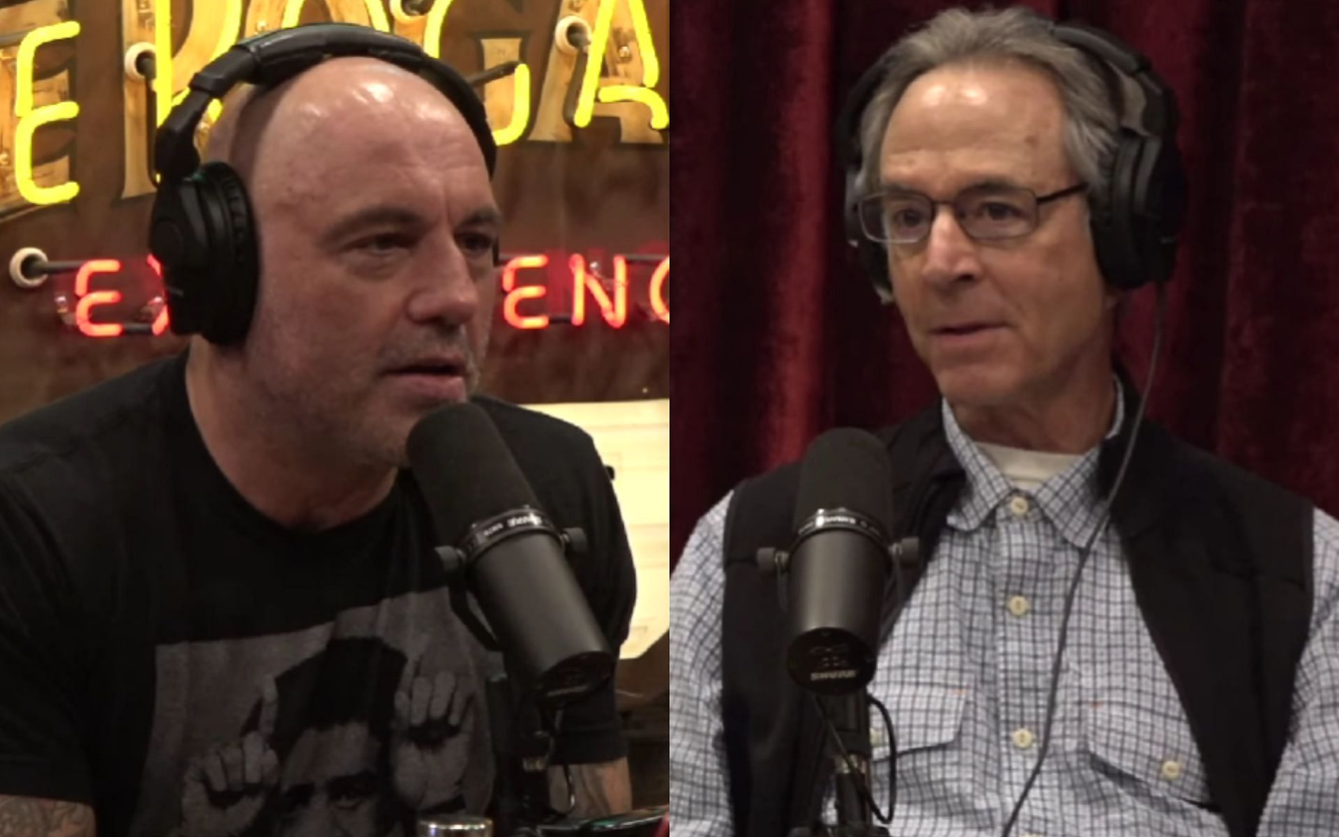 Joe Rogan (left), Rick Strassman (right) [Images courtesy of The Joe Rogan Experience podcast on Spotify]