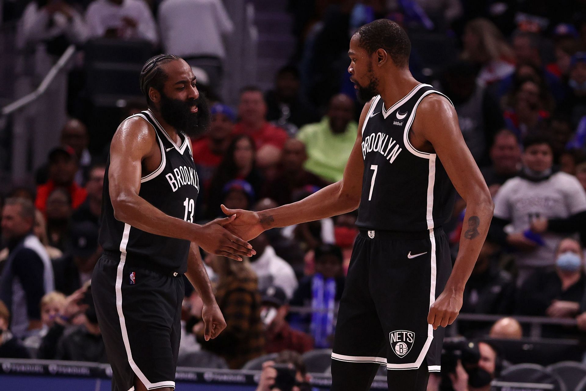 James Harden and Kevin Durant played together in Brooklyn