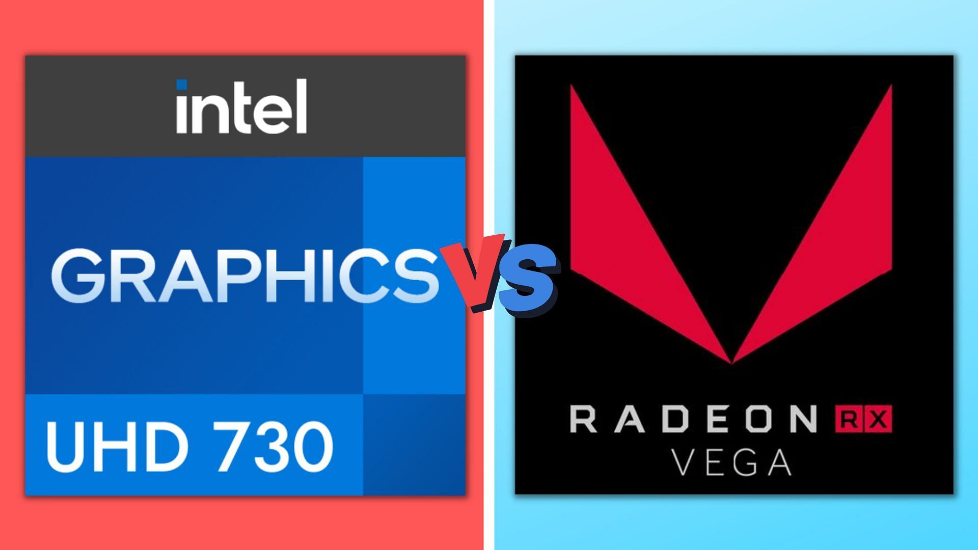 Intel UHD vs AMD Vega graphics (Image via Sportskeeda)
