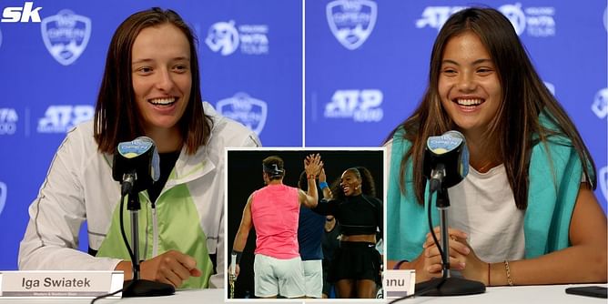 Watch: Iga Swiatek calls Rafael Nadal the GOAT, Emma Raducanu compliments Andrey Rublev, Auger-Aliassime thanks Serena Williams and more