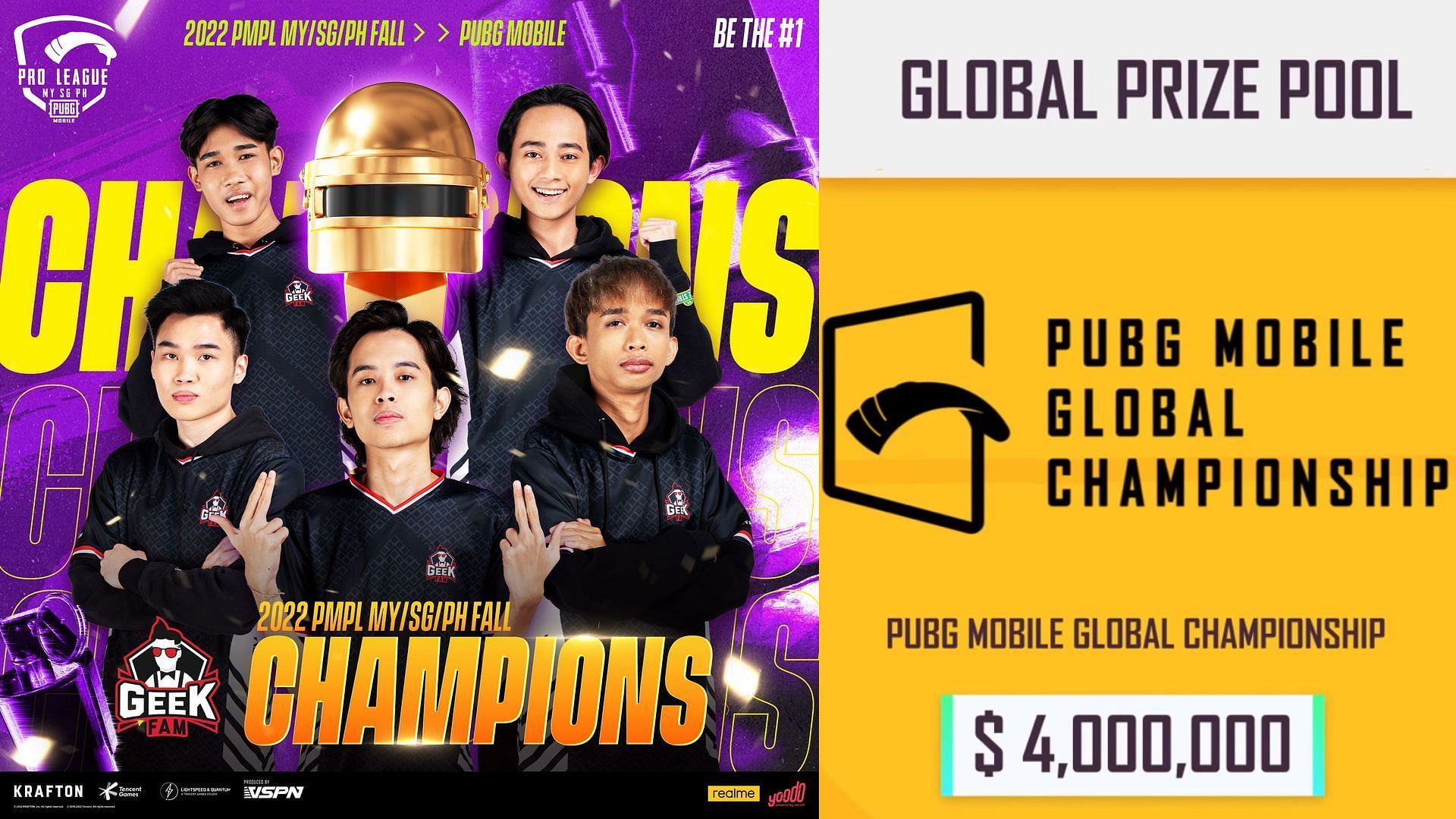 Geek Fam emerges as the champions of PMPL MY/SG/PH Fall 2022 (Image via Sportskeeda)