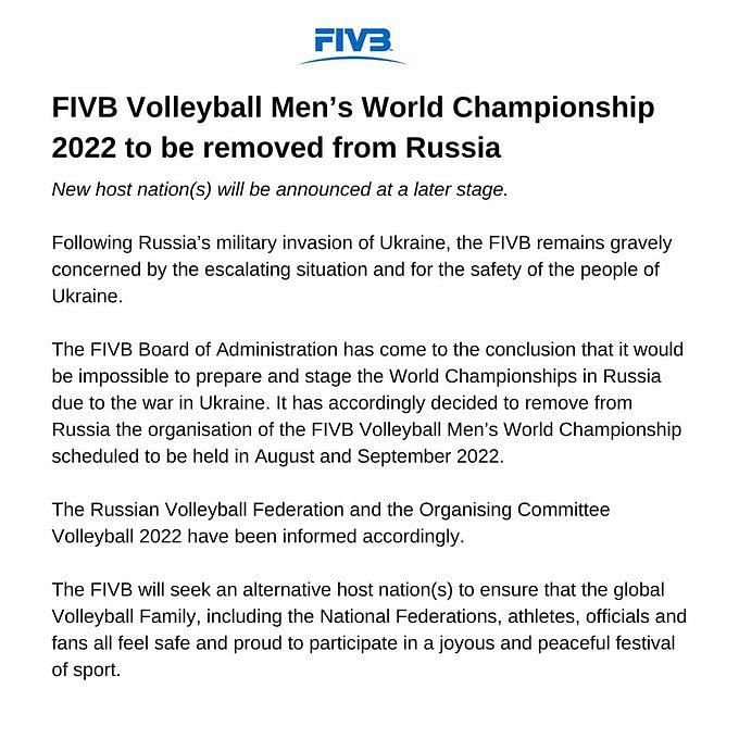 When and where to watch Men's Volleyball Championships 2022