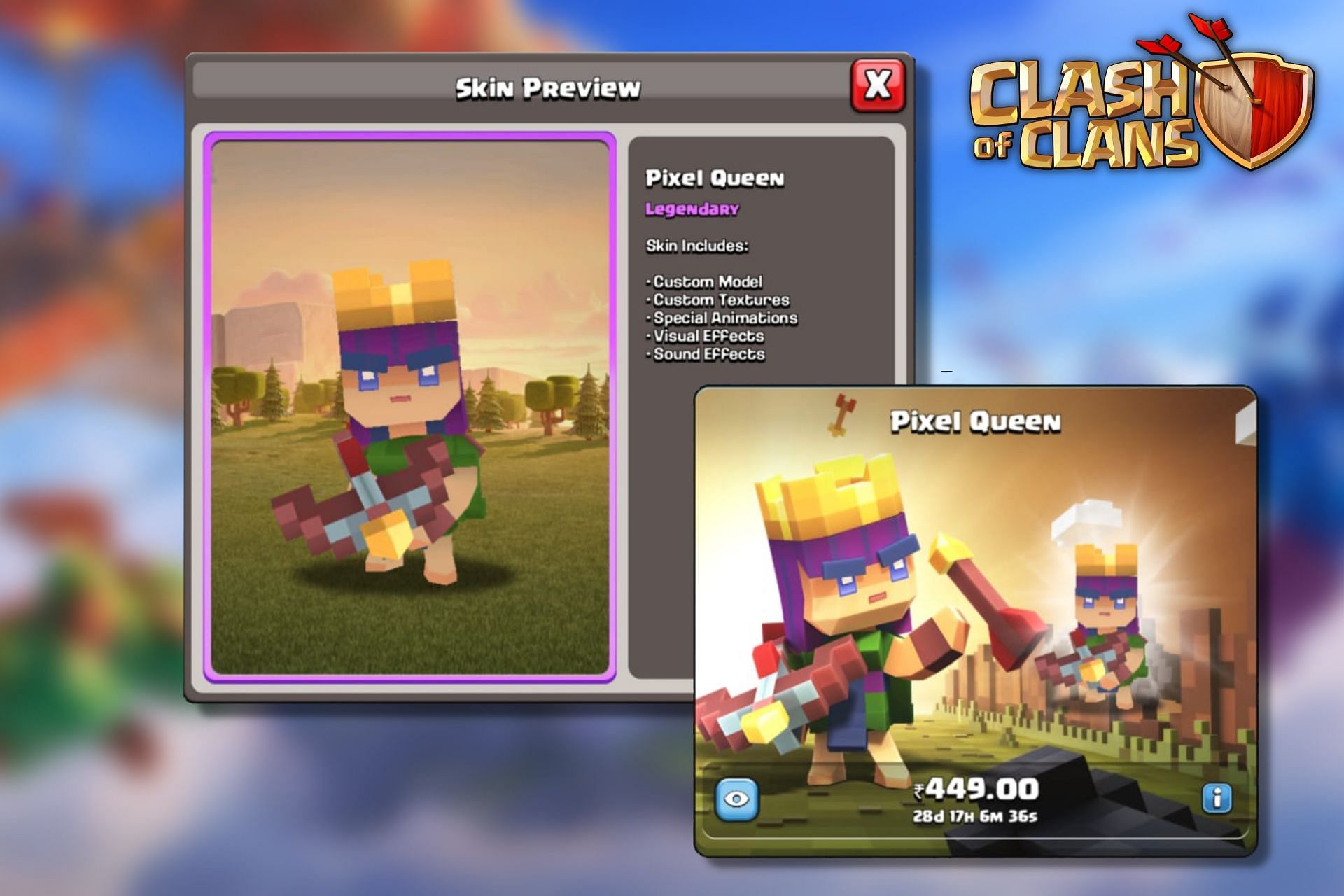 The latest hero skin in Clash of Clans (Image via Sportskeeda)