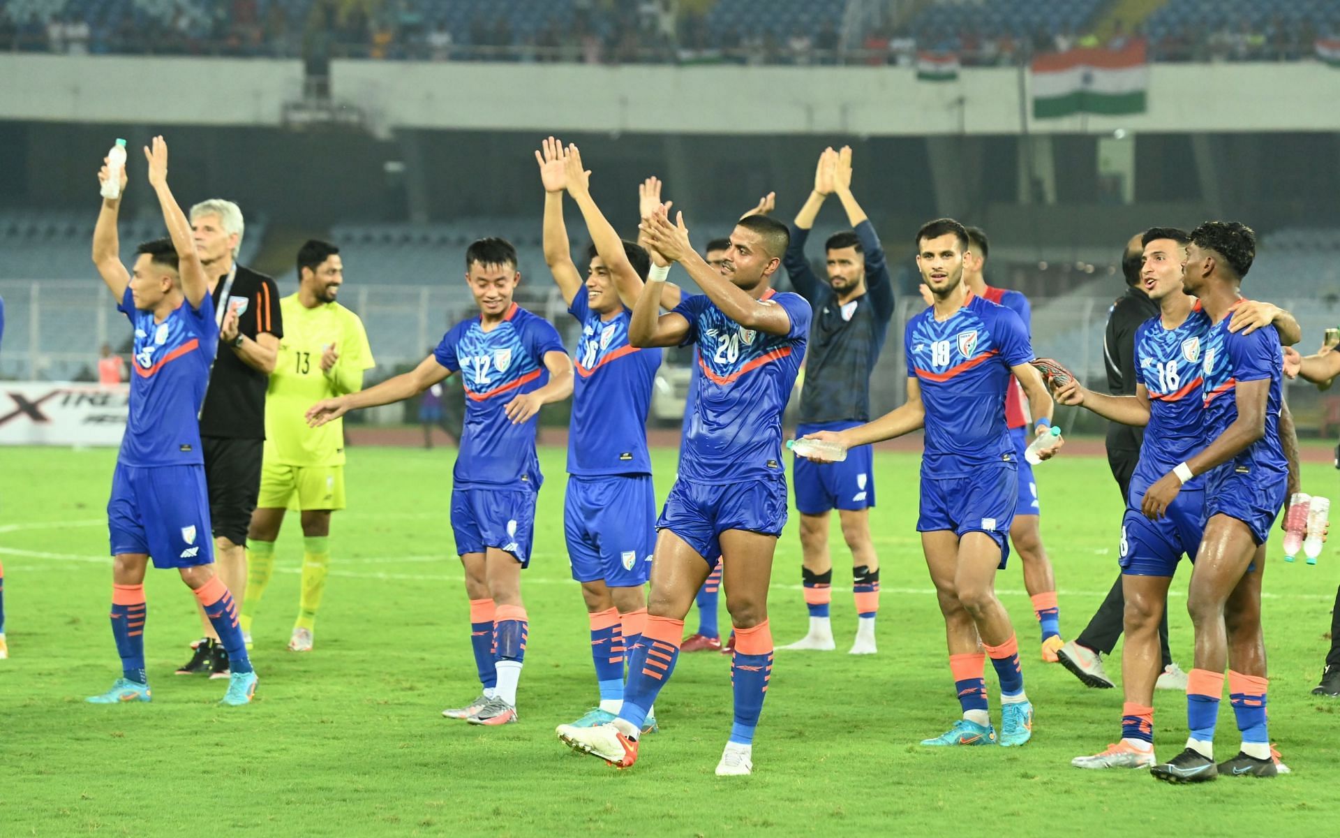 India players recently secured a berth in the AFC Asian Cup 2023. (Image Courtesy: AIFF Media)