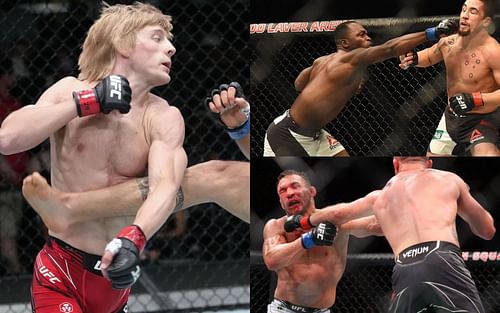 Paddy Pimblett, Derek Brunson, and Michael Chandler