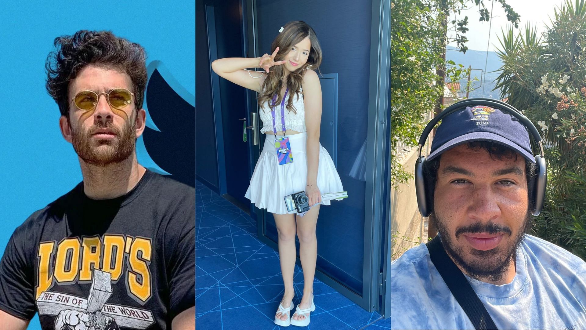 3 Twitch streamers who have had a controversial past (Image via HasanAbi, Pokimane, Greekgodx/Instagram)