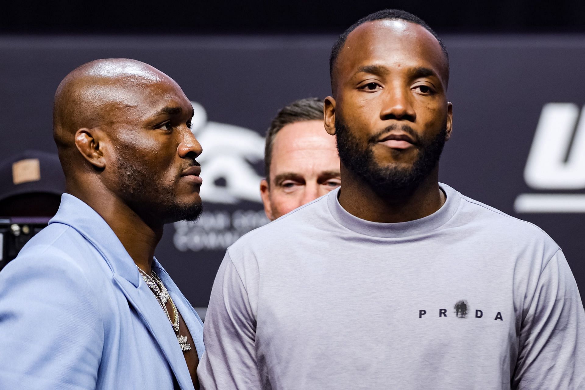 Kamaru Usman (left) and Leon Edwards (right)