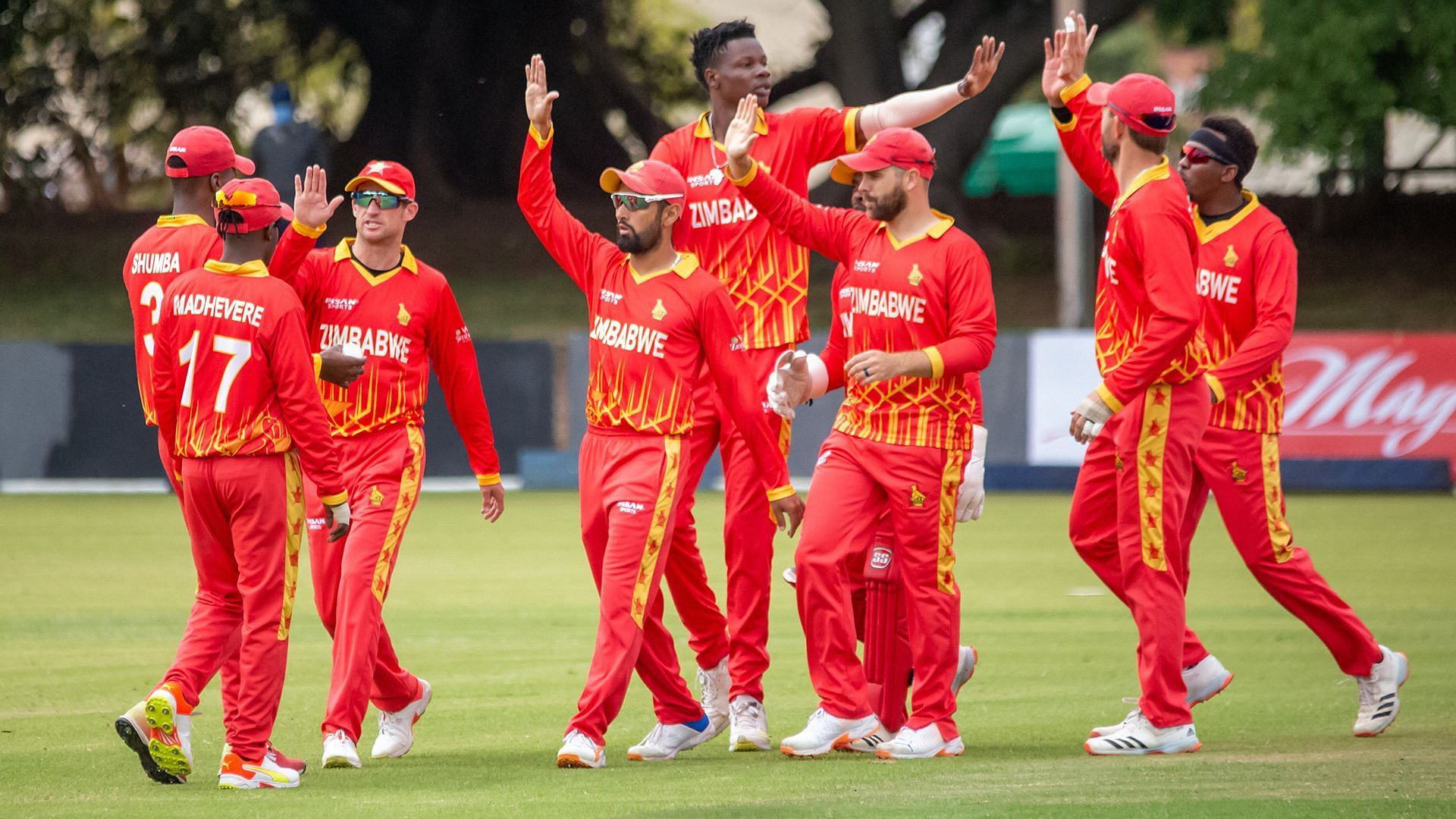 The Zimbabwean cricket team in action (Image Courtesy: ICC Cricket)