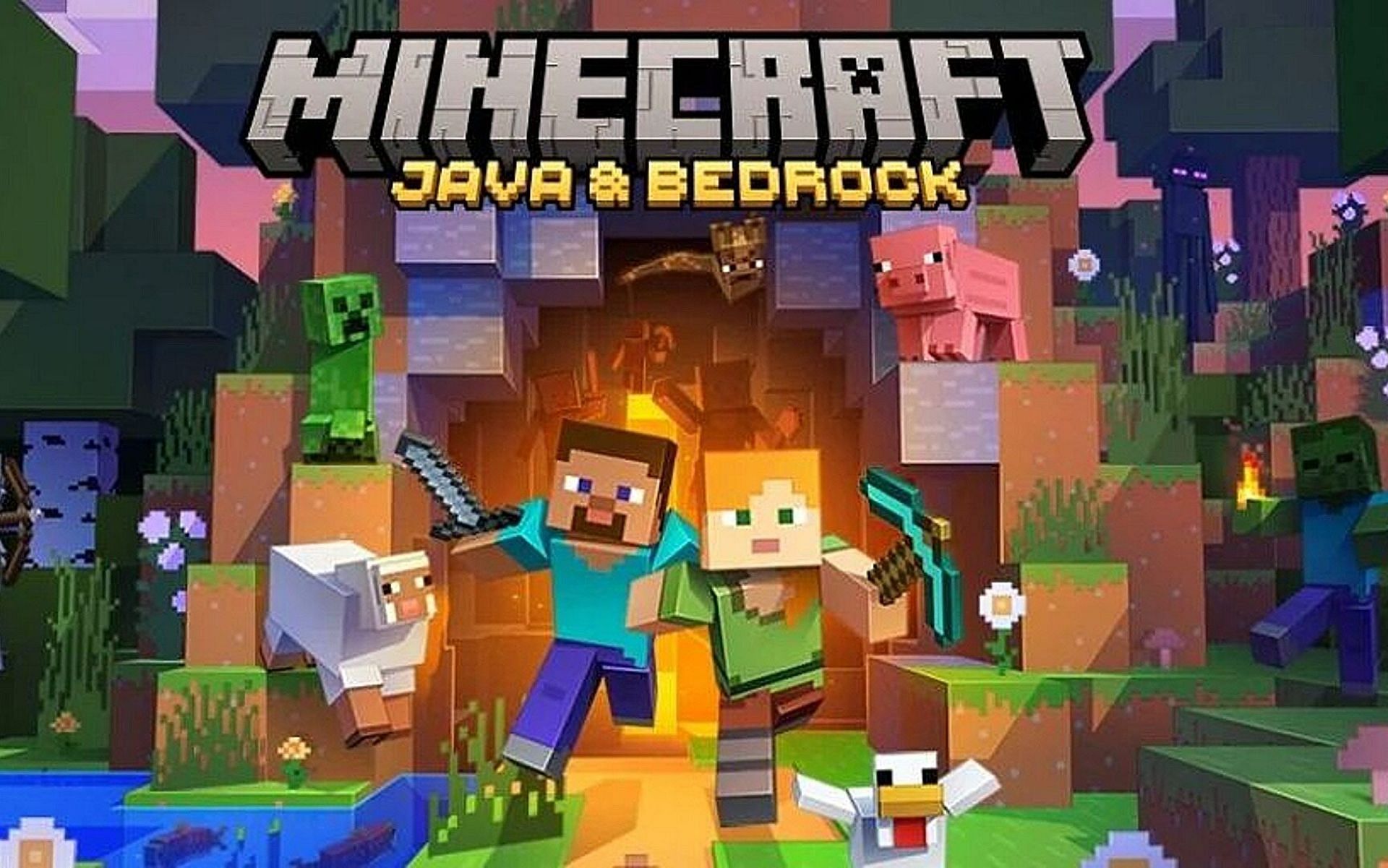 The Minecraft Java and Bedrock Editions now follow seed parity (Image via Mojang)
