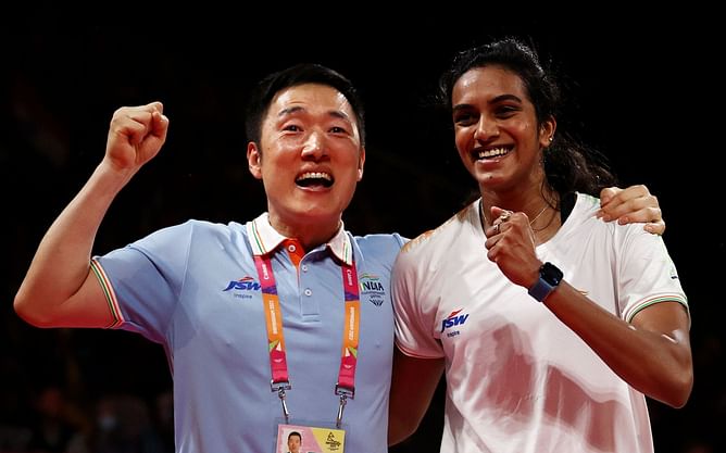 CWG 2022: [WATCH] PV Sindhu's gold medal winning point and celebration with coach Park Tae-sang