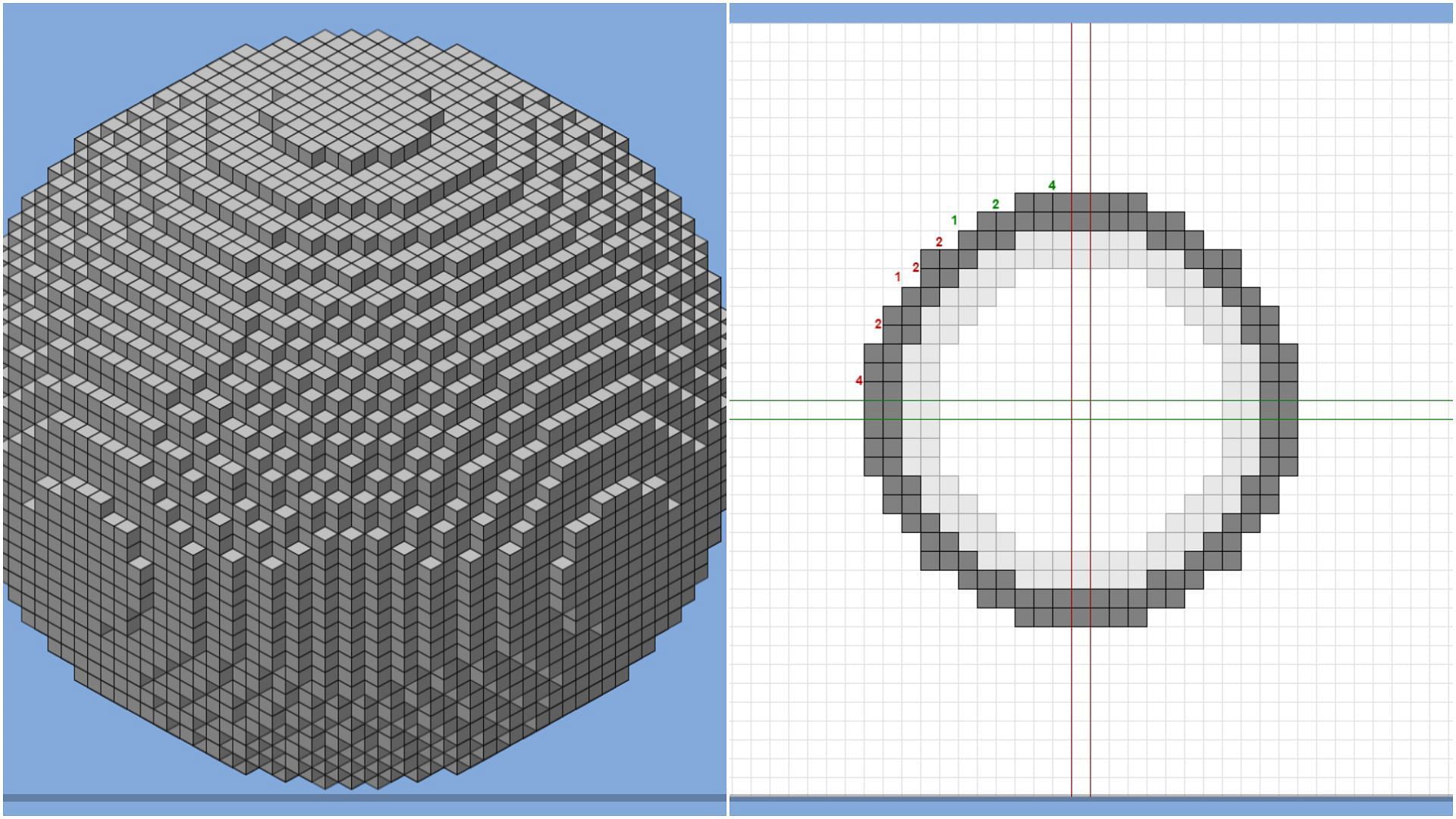 After selecting the sphere option, players can see each layer and flip it to create a dome (Image via Sportskeeda)