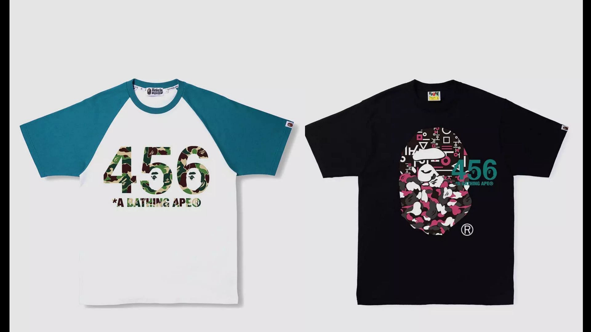 Squid Game x Bape apparel merch (Image via Netflix)