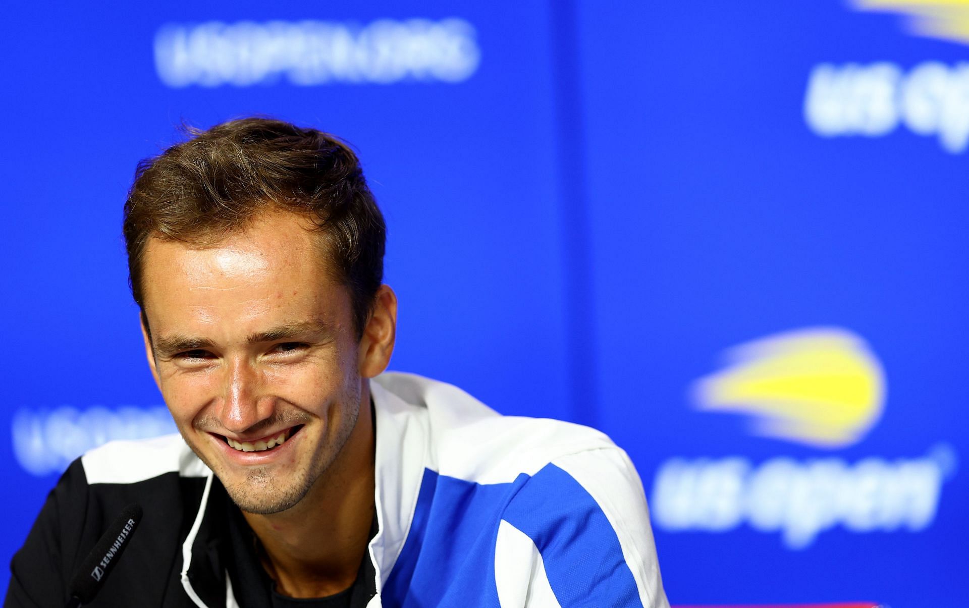 Daniil Medvedev during his pre-tournament press conference at the 2022 US Open.