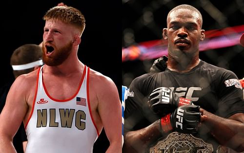 Bo Nickal (left) and Jon Jones (right) (Images via Getty)