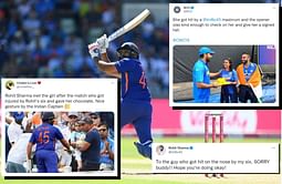 “Sorry buddy!! Hope you’re doing okay!” - 4 times a Rohit Sharma six hit a spectator in the stands