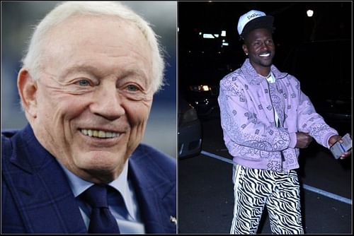 Jerry Jones and Antonio Brown Mandatory Credit: BlackSportsOnline