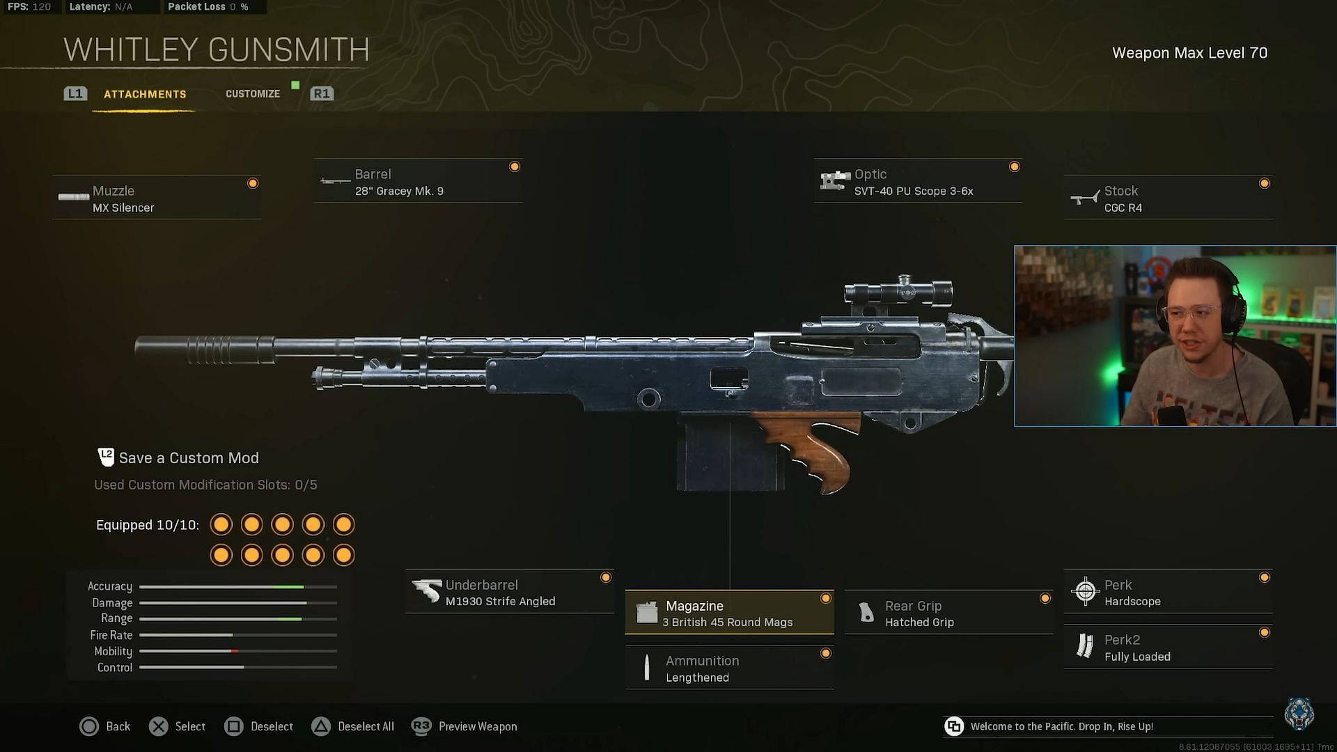 Whitley loadout (Image Via YouTube/WhosImmortal)