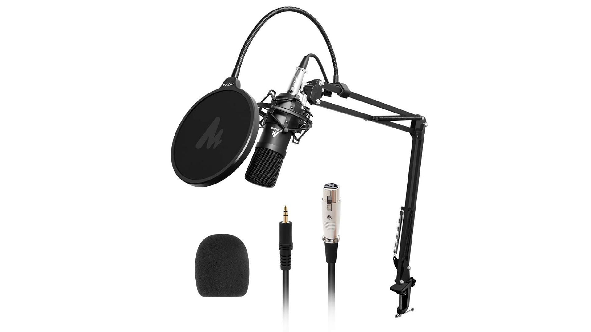 The Maono AU-A03 microphone set (Image via Amazon)