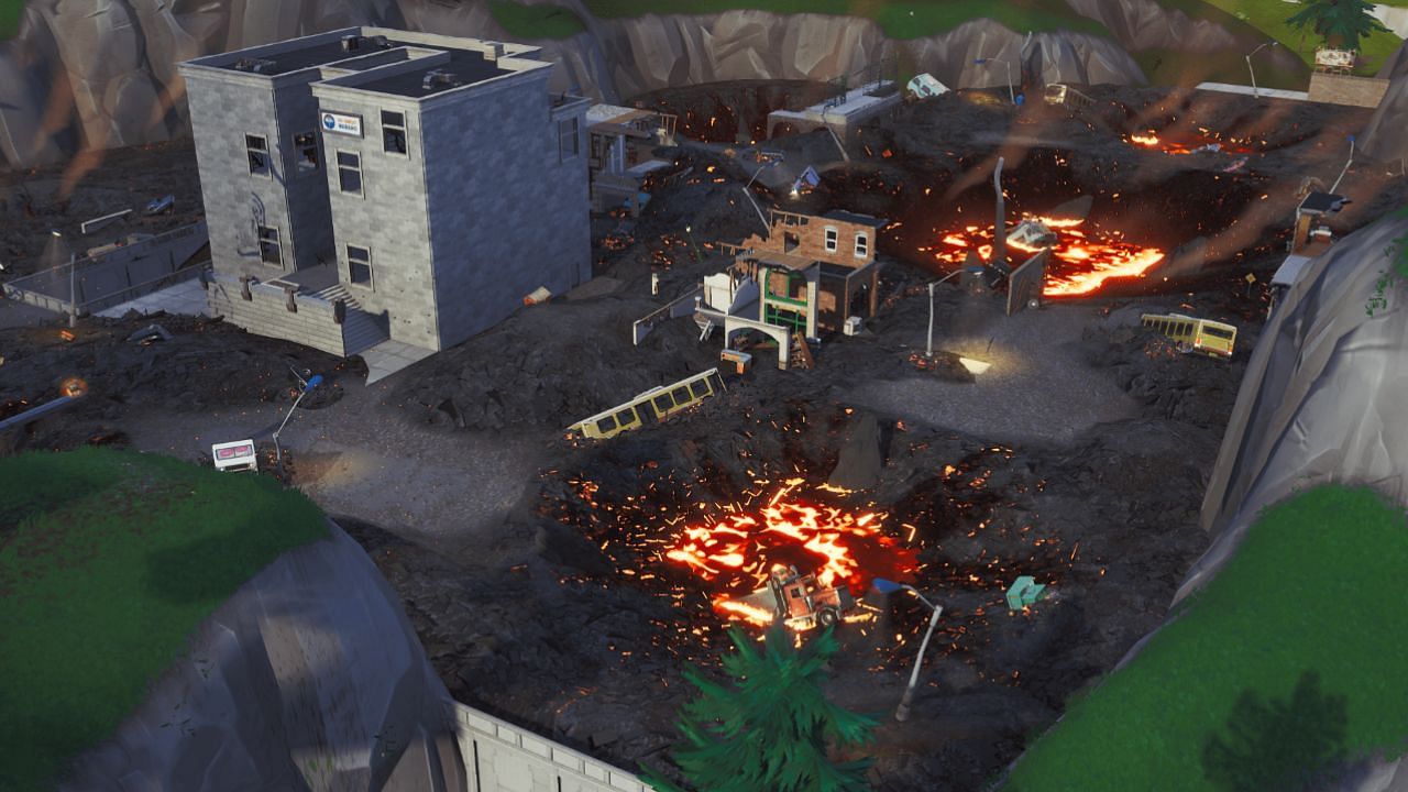 &Quot;La Construction De Mèmes&Quot;  Était Le Seul À Avoir Survécu À La Destruction Des Tours Inclinées (Image Via Epic Games)