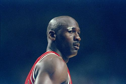 Michael Jordan of the Chicago Bulls