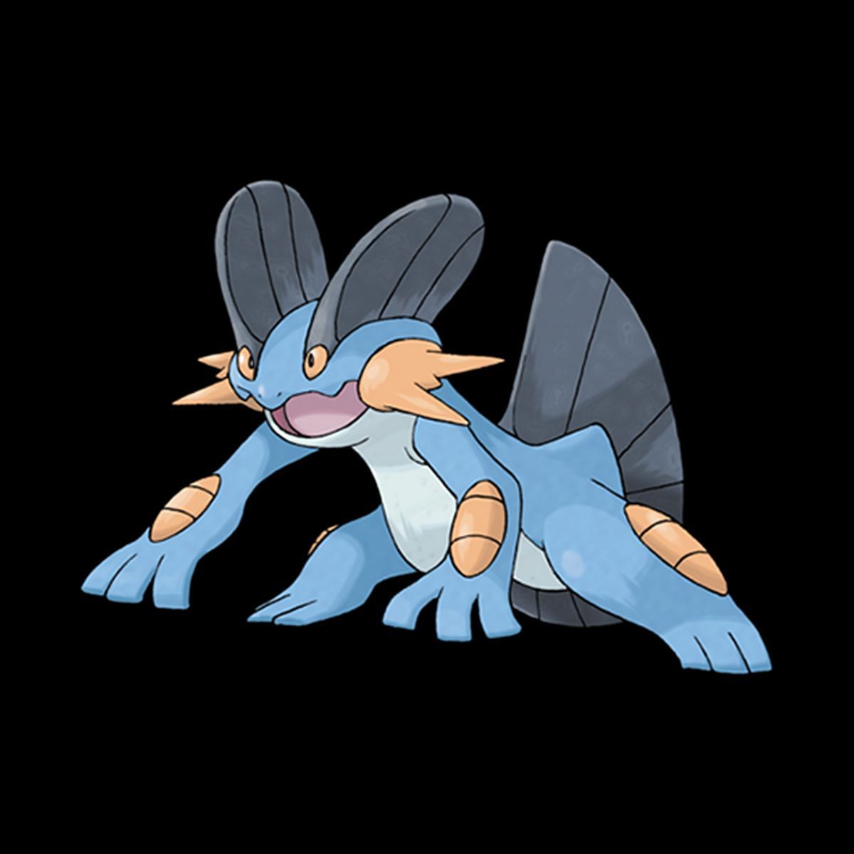 Swampert as it is shown in the anime (Image via The Pok&eacute;mon Company)