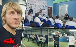 "Don't let anyone put you's down" - Paddy Pimblett holds mitts, plays dodgeball and shares life lessons with school students