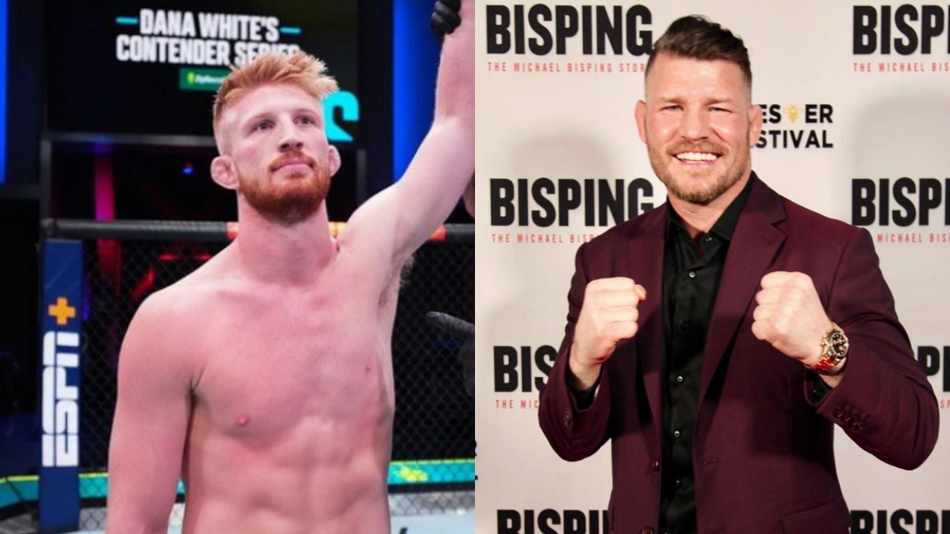 Bo Nickal (L) and Michael Bisping (R) [Images Courtesy: @nobickal1 and @mikebisping on Instagram]